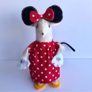 Minnie Mouse art doll felt hand-sewn ready for a day at the Disney Park